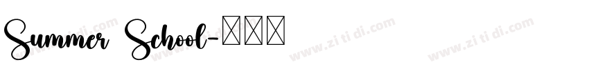 Summer School字体转换